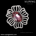 00047-xuping novo design cristais de Swarovski, prata cor grande broche de strass